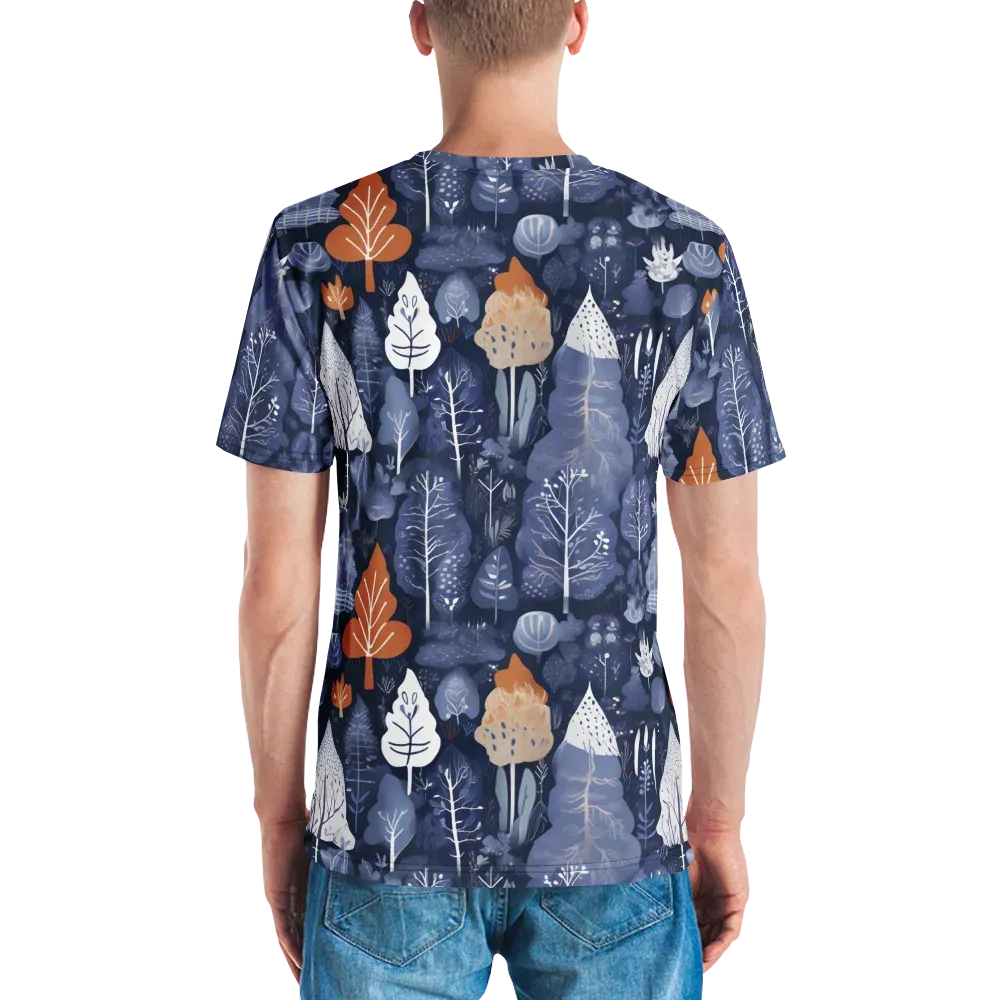 Midnight Canopy on Men's Crew Neck T-Shirt — Back