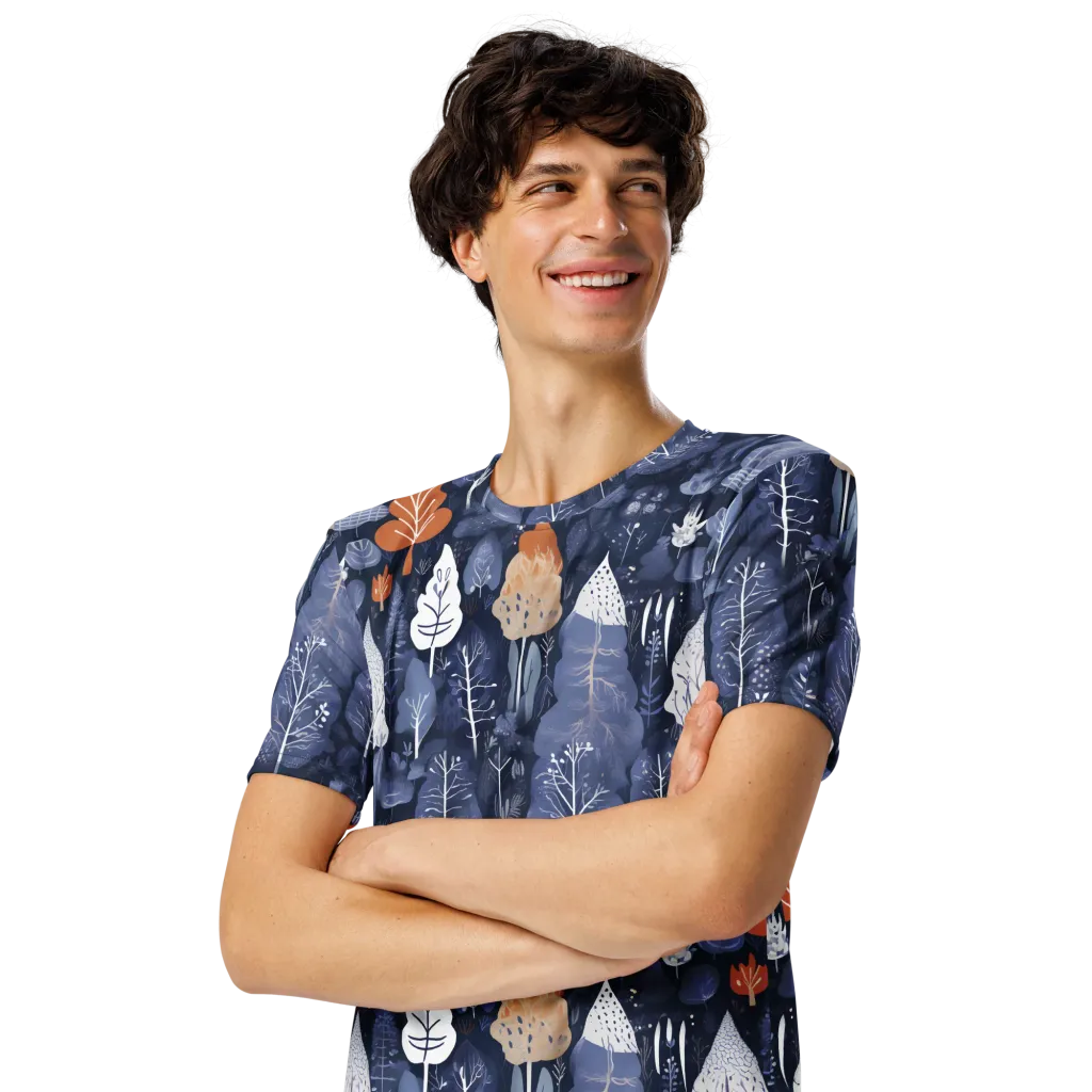 Midnight Canopy on Men's Crew Neck T-Shirt — Front print