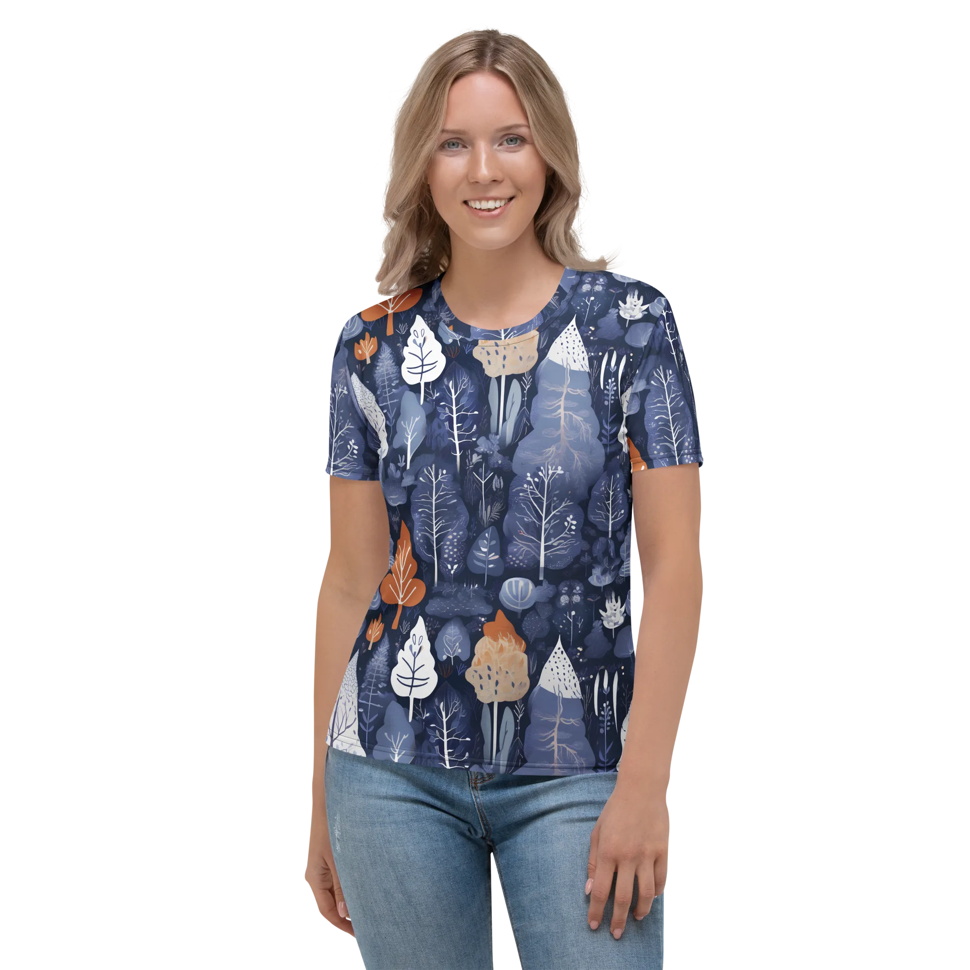 Midnight Canopy on Women's Crew Neck T-Shirt — Front