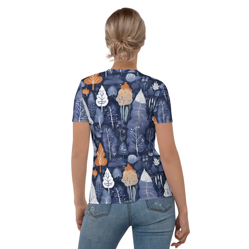 Midnight Canopy on Women's Crew Neck T-Shirt — Back