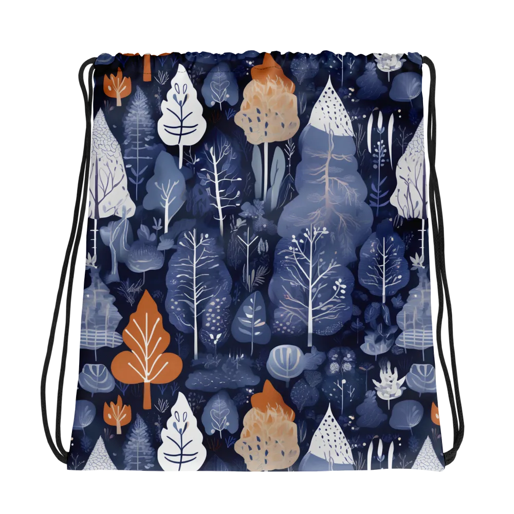 Midnight Canopy on Drawstring Bag — Mockup