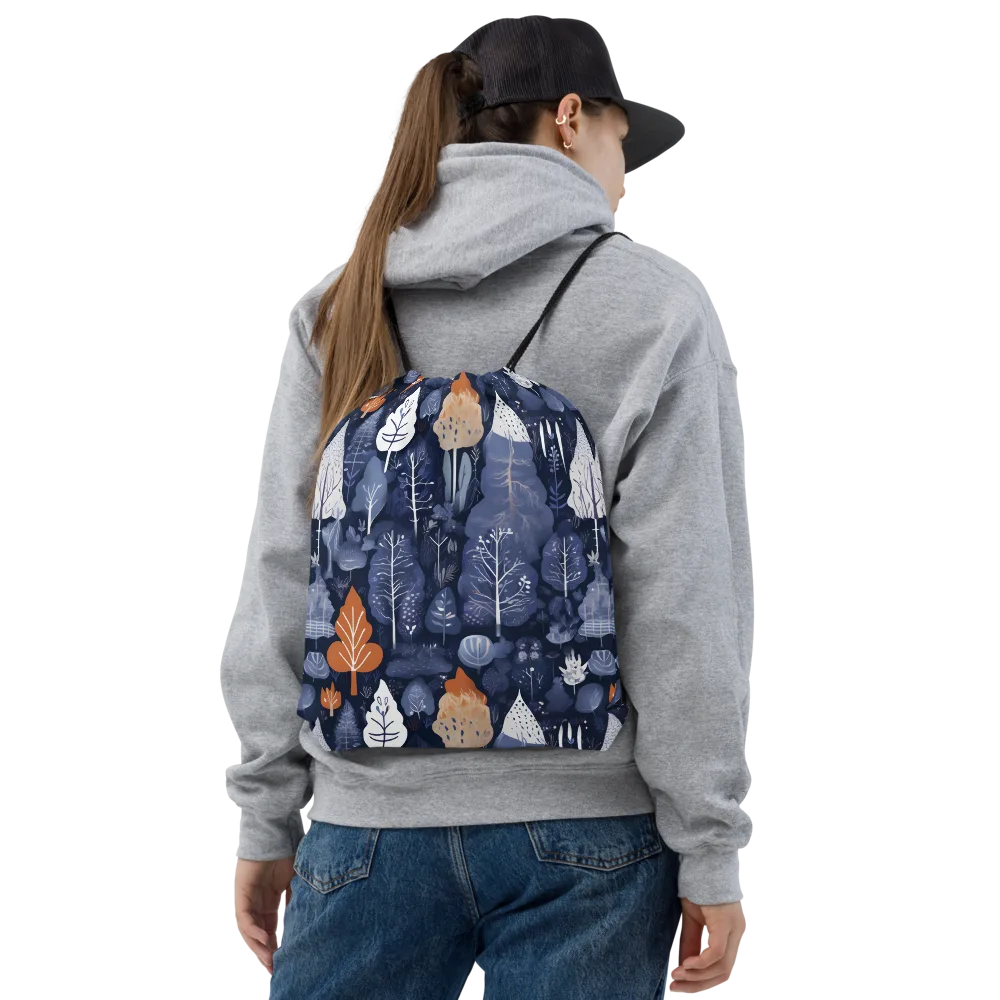 Midnight Canopy on Drawstring Bag — Front