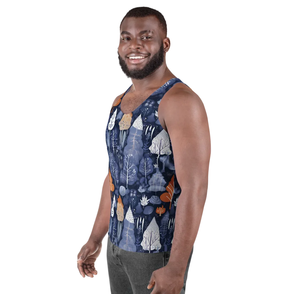 Midnight Canopy on Men's Tank Top — Left Front