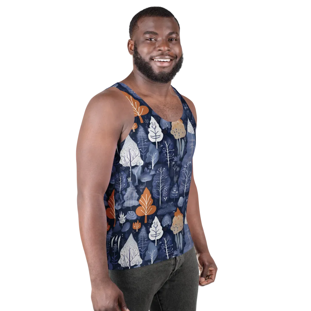 Midnight Canopy on Men's Tank Top — Right Front