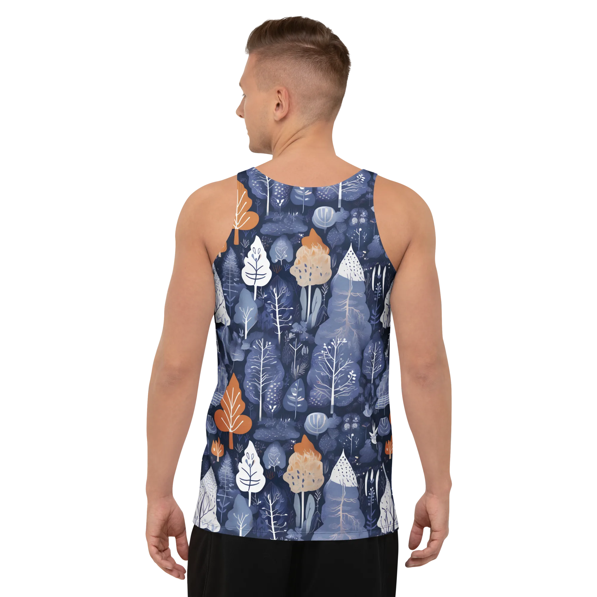 Midnight Canopy on Men's Tank Top — Back print