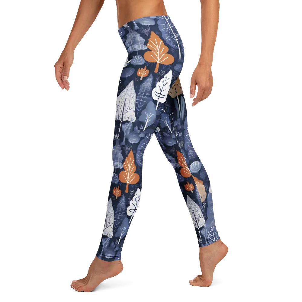 Midnight Canopy on Leggings — Left