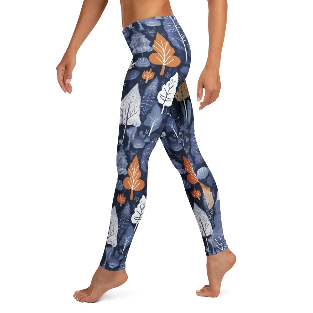 Midnight Canopy on Leggings — Left