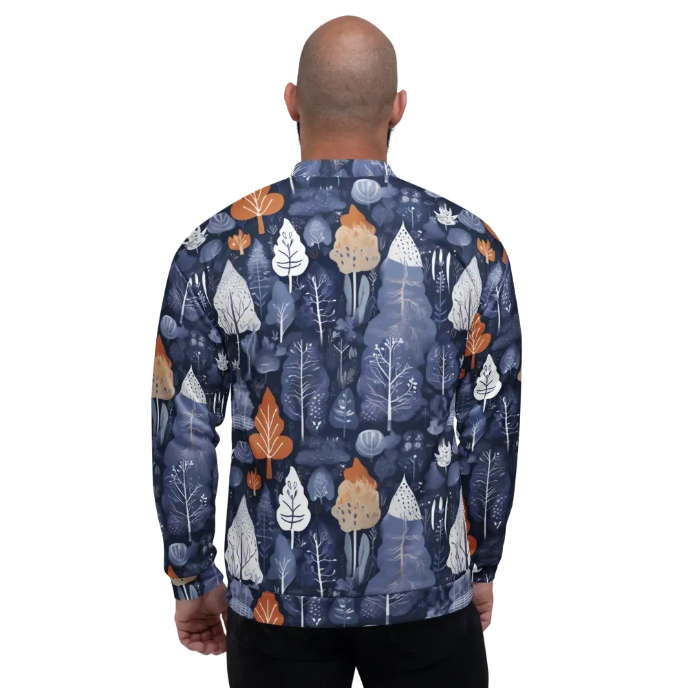 Midnight Canopy on Bomber Jacket — Back