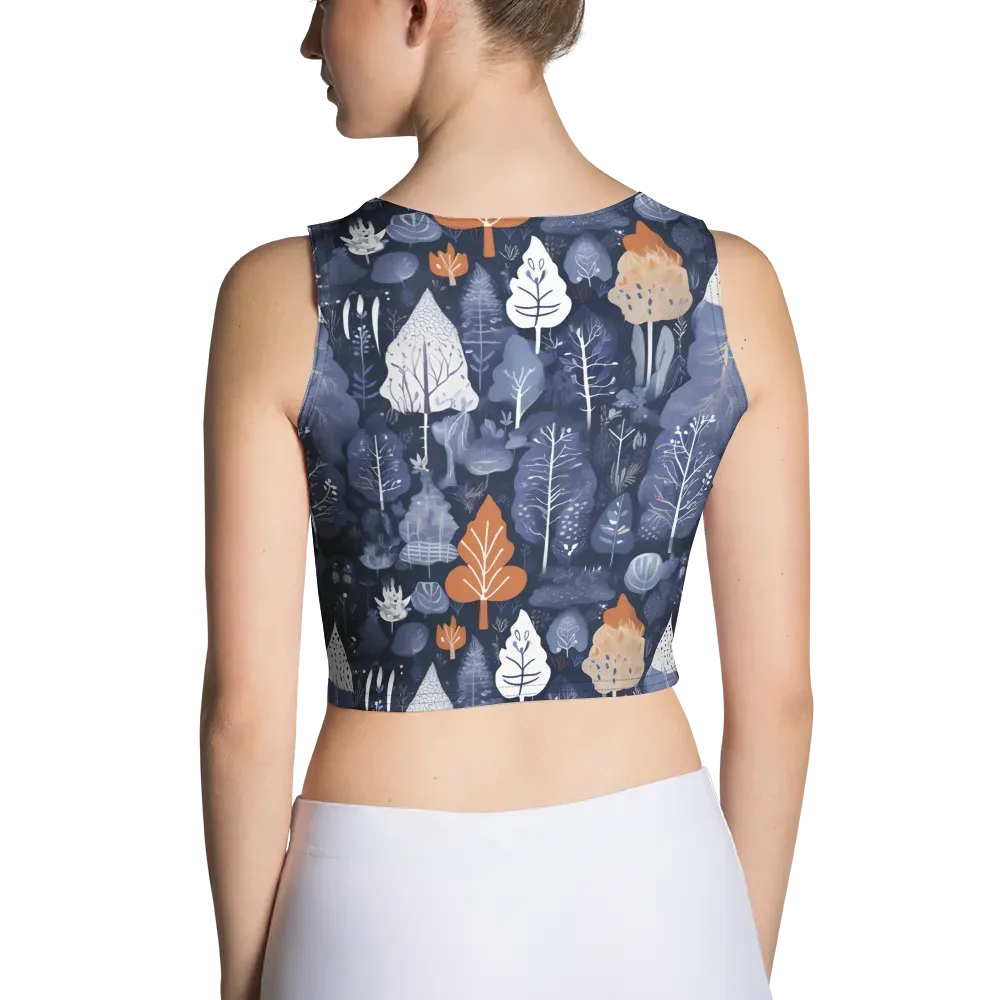 Midnight Canopy on Crop Top — Back
