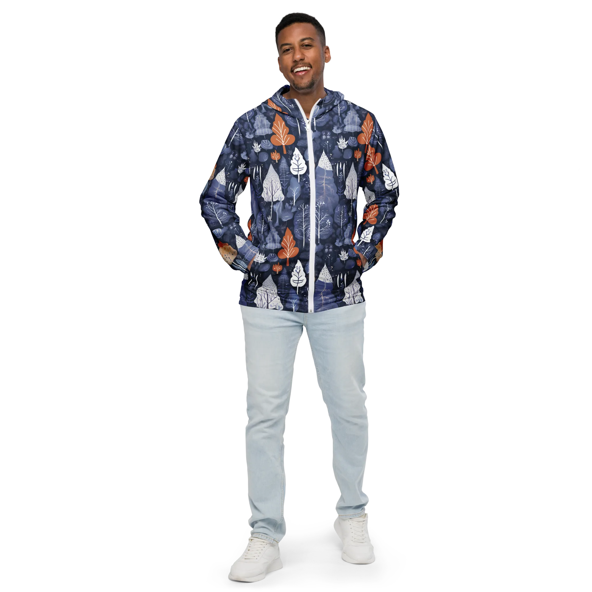 Midnight Canopy on Men's Windbreaker — Front
