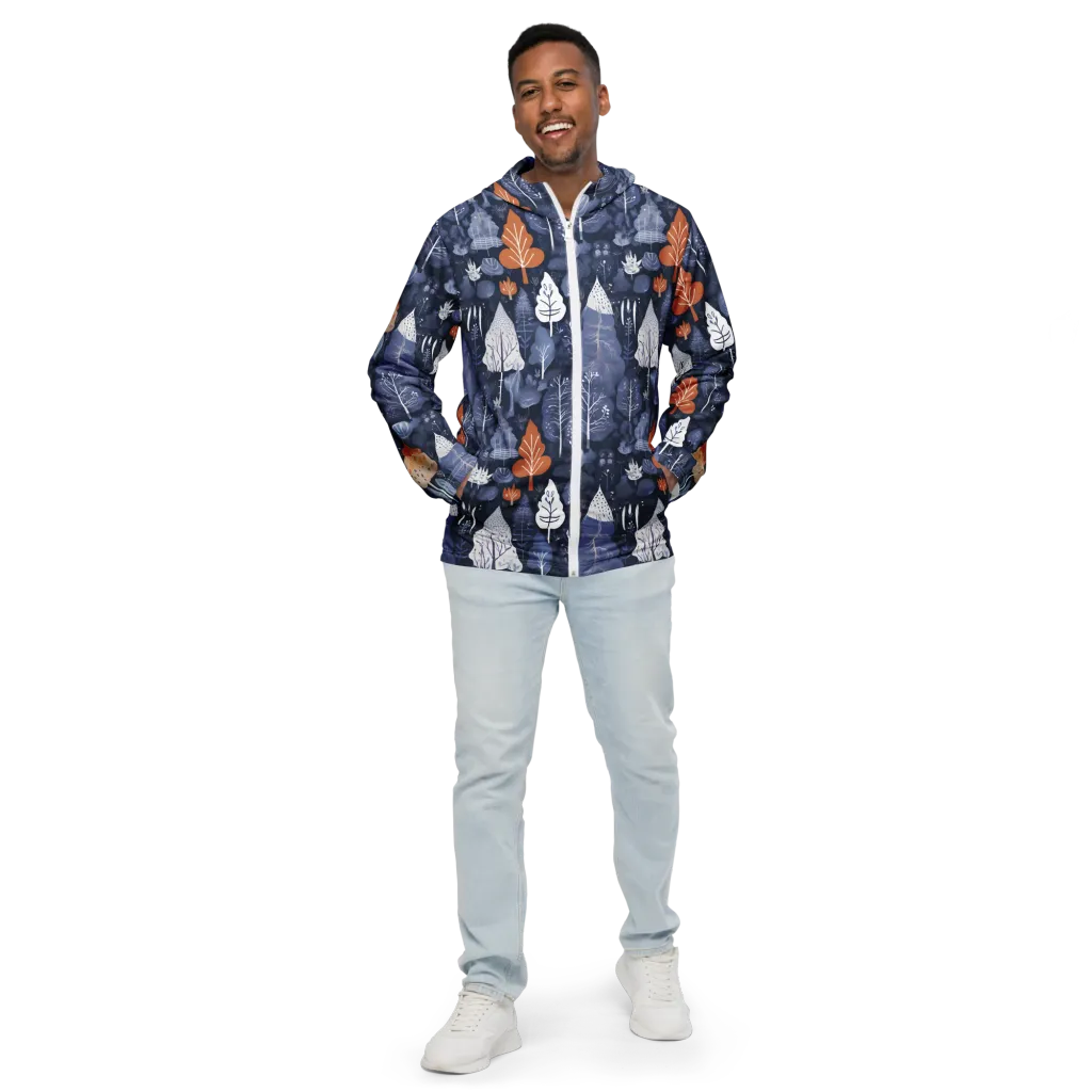 Midnight Canopy on Men's Windbreaker — Front
