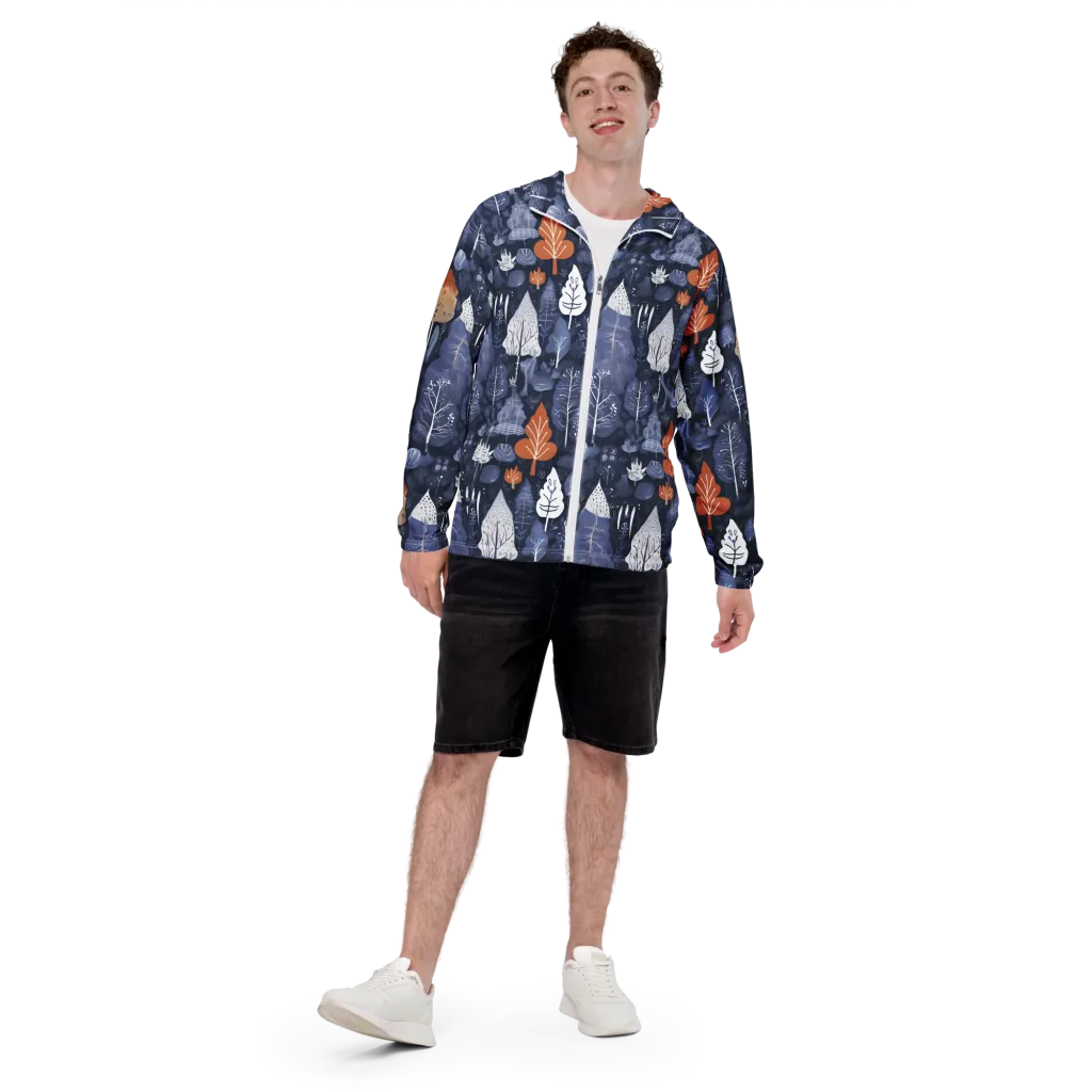 Midnight Canopy on Men's Windbreaker — Front print