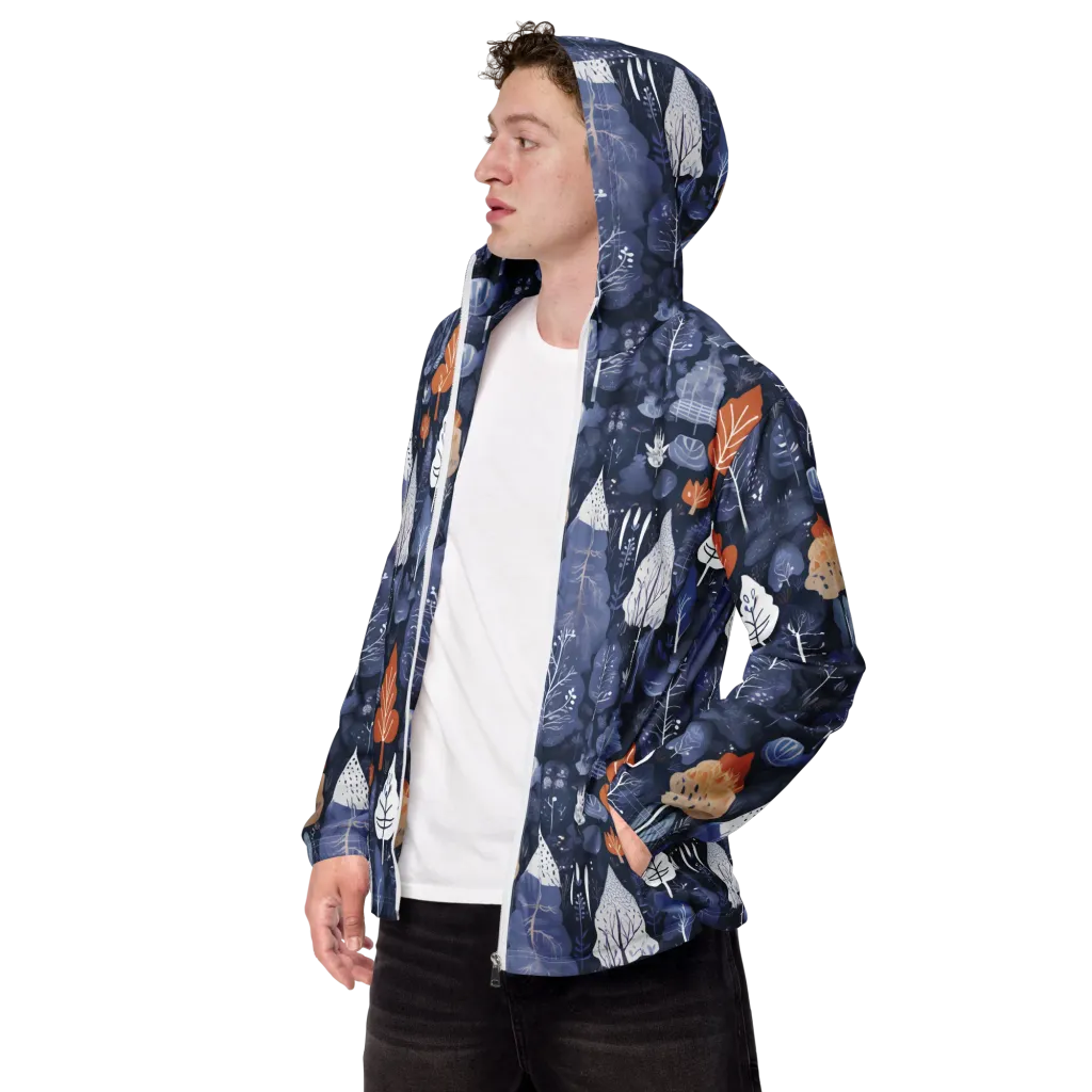 Midnight Canopy on Men's Windbreaker — Left Front