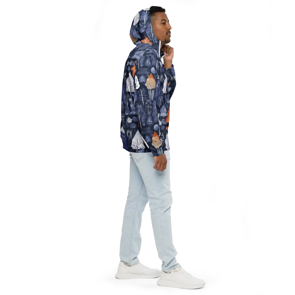 Midnight Canopy on Men's Windbreaker — Right