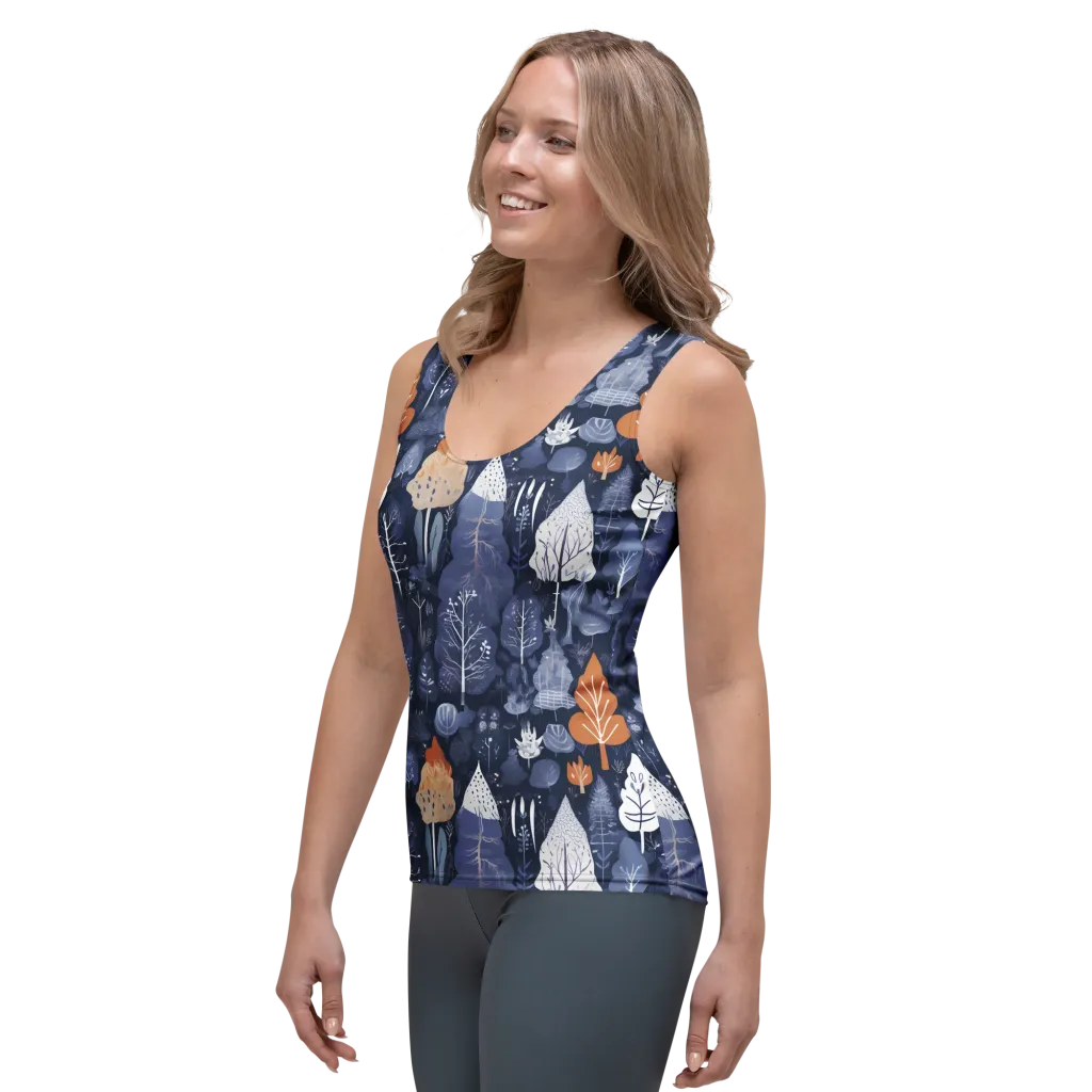 Midnight Canopy on Women's Tank Top — Left Front