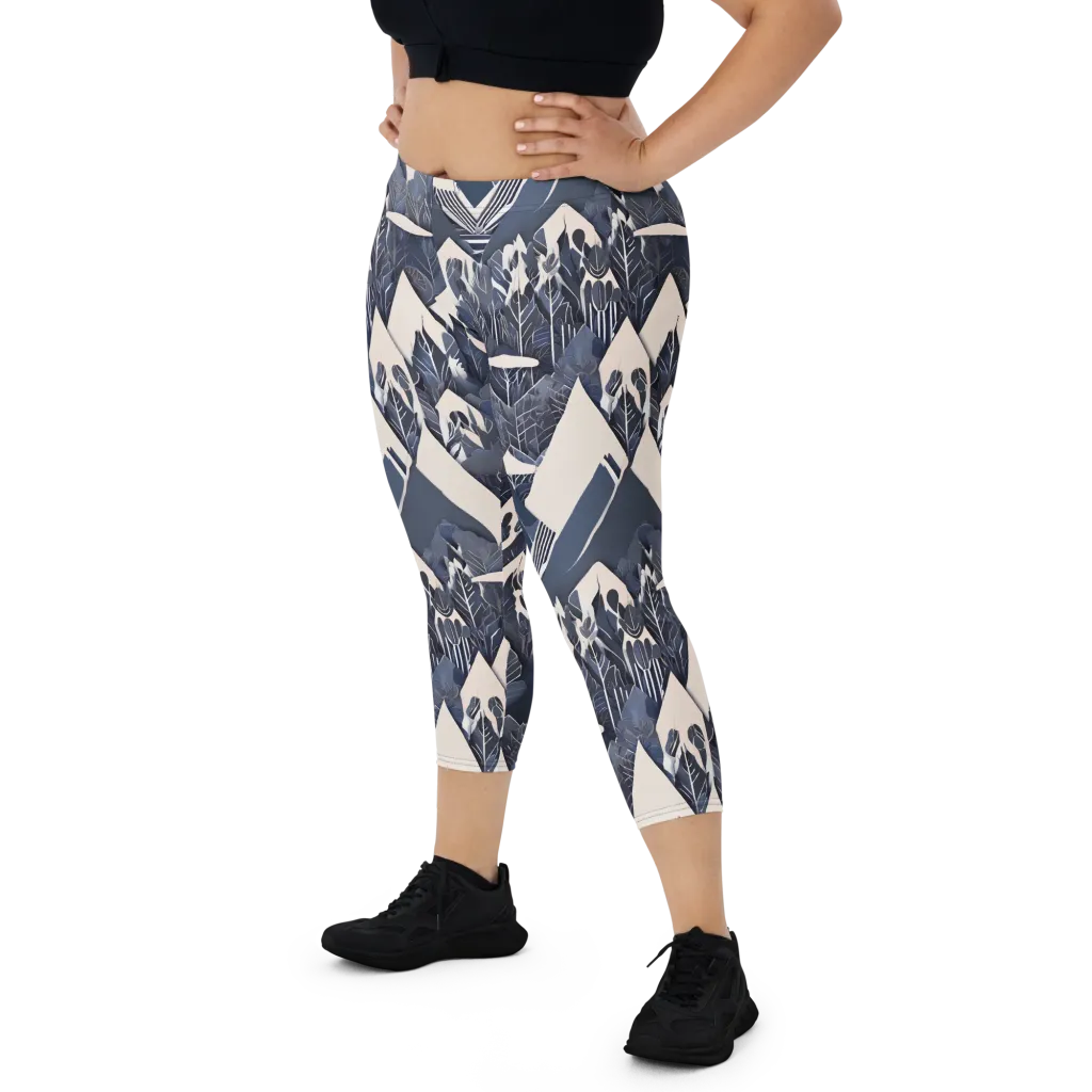 Nocturne Botanica on Capri Leggings — Print file