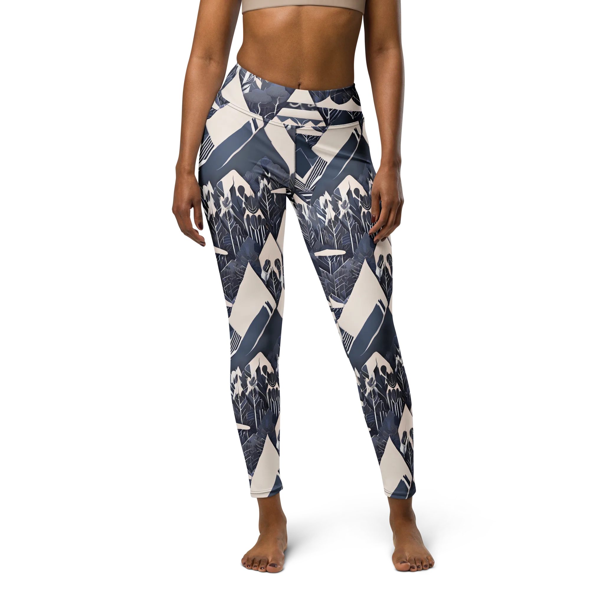 Nocturne Botanica on Yoga Leggings — Print file