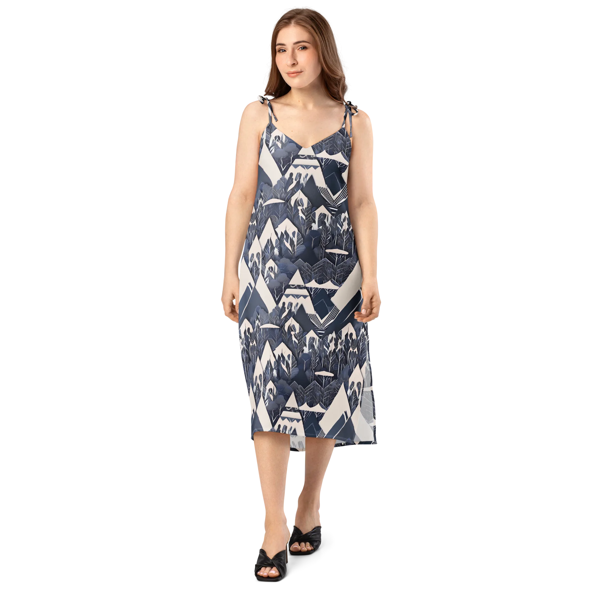 Nocturne Botanica on Slip Dress — Front