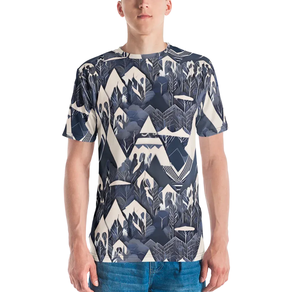 Nocturne Botanica on Men's Crew Neck T-Shirt — Front