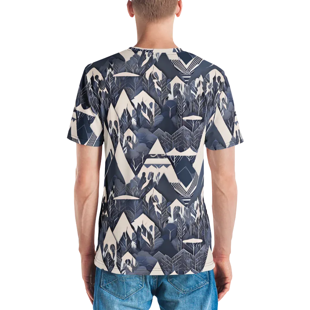 Nocturne Botanica on Men's Crew Neck T-Shirt — Back