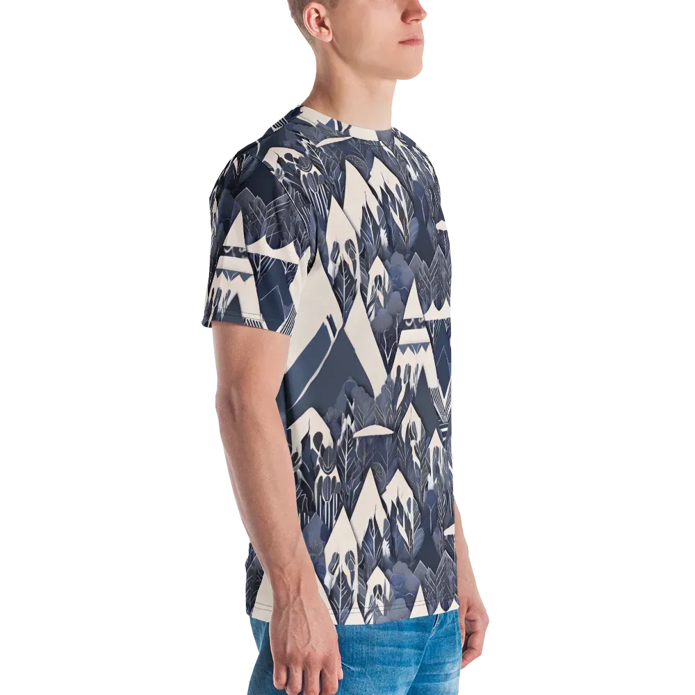 Nocturne Botanica on Men's Crew Neck T-Shirt — Right