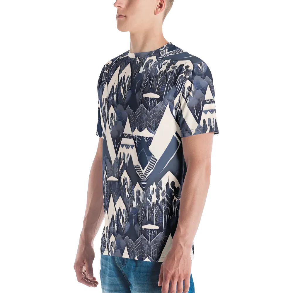 Nocturne Botanica on Men's Crew Neck T-Shirt — Left