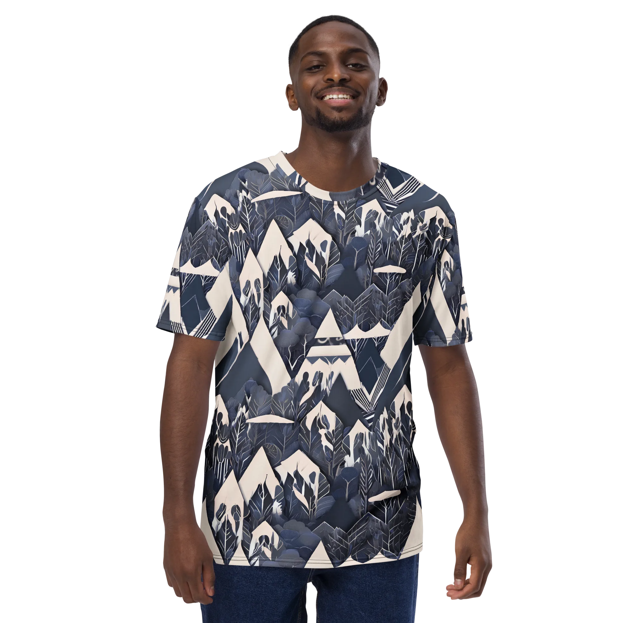 Nocturne Botanica on Men's Crew Neck T-Shirt — Front print
