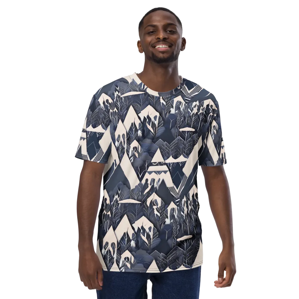 Nocturne Botanica on Men's Crew Neck T-Shirt — Front print