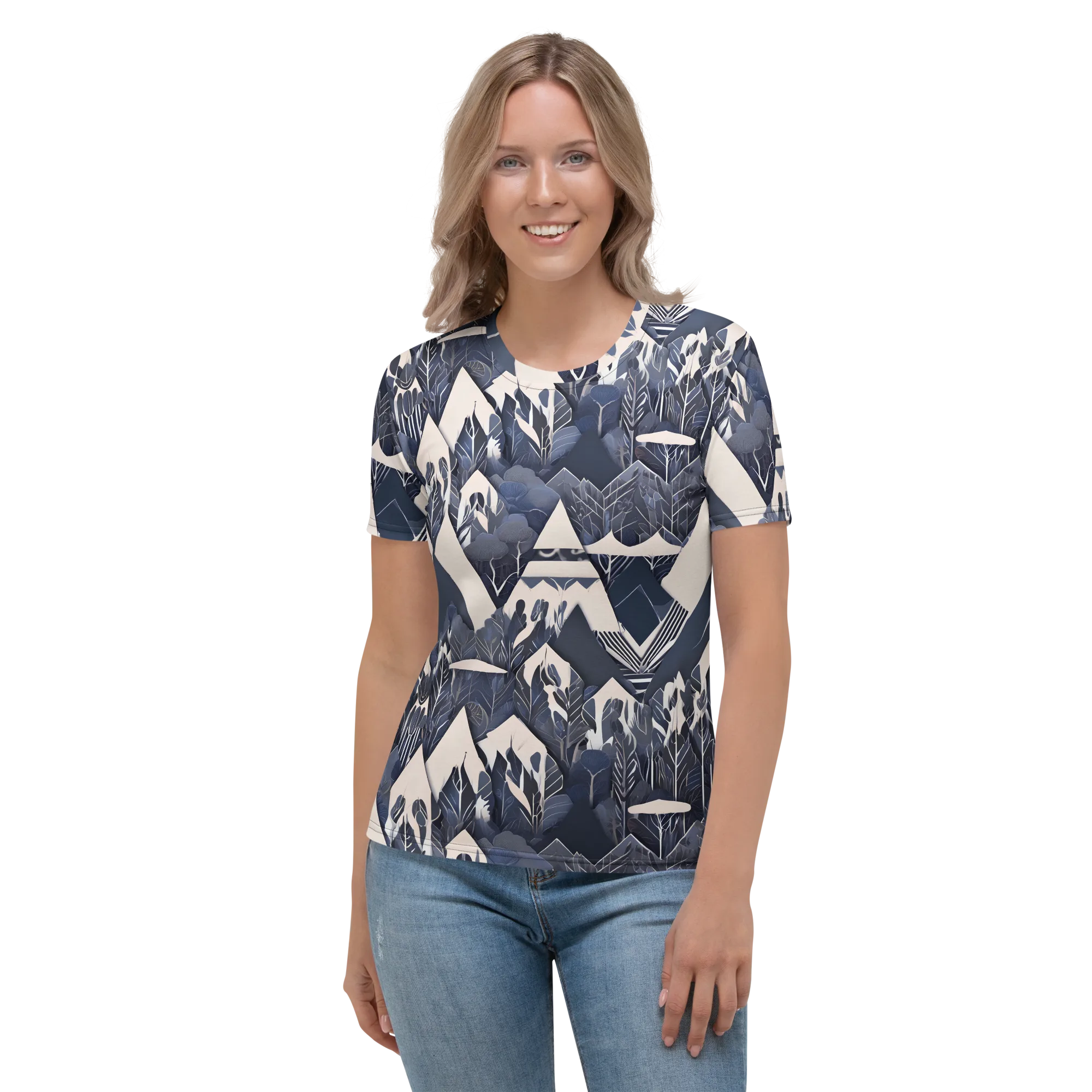 Nocturne Botanica on Women's Crew Neck T-Shirt — Front