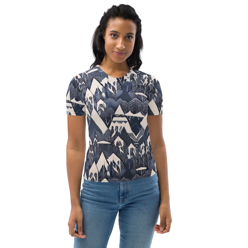 Nocturne Botanica on Women's Crew Neck T-Shirt — Print file
