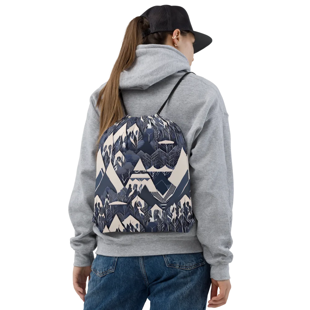 Nocturne Botanica on Drawstring Bag — Front