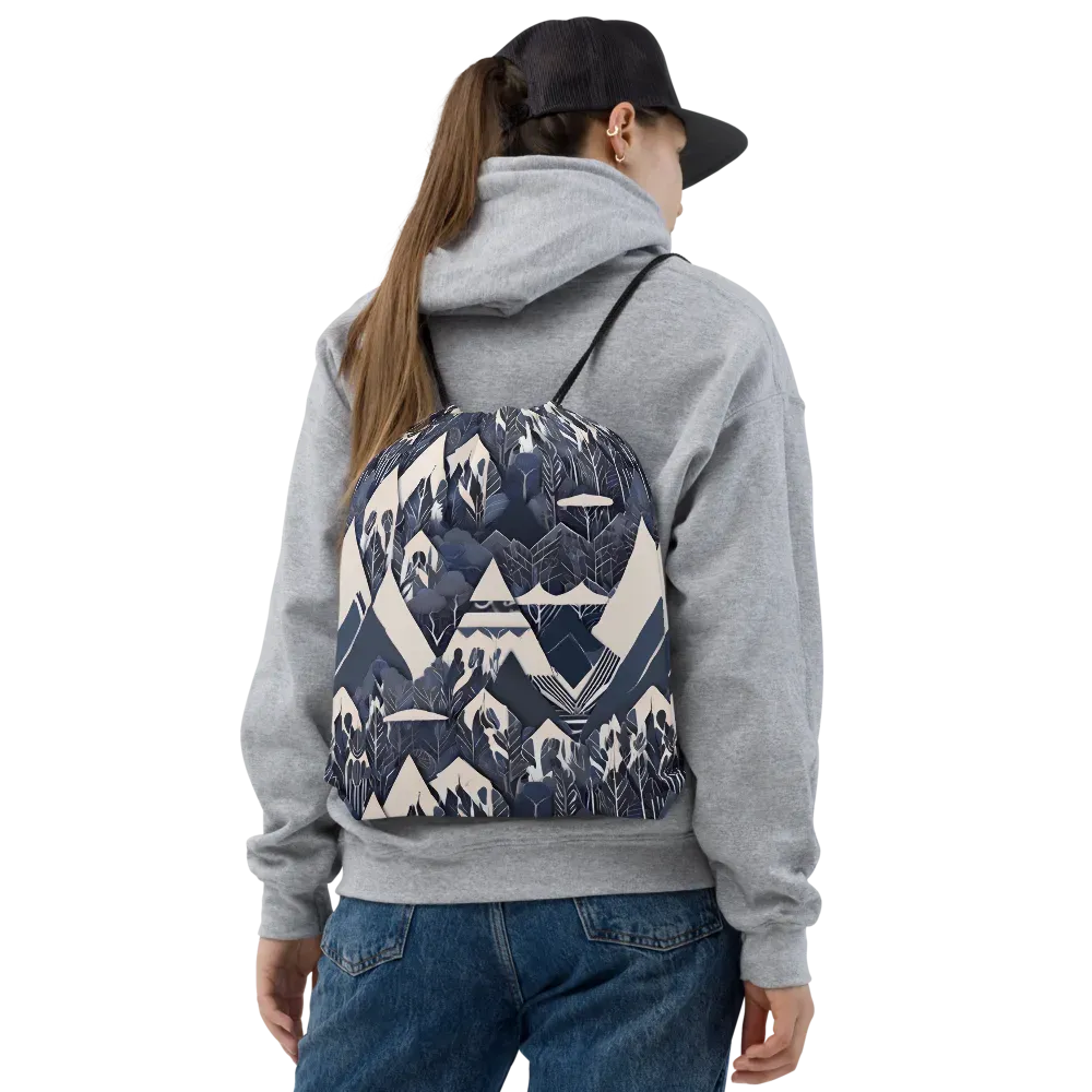 Nocturne Botanica on Drawstring Bag — Front