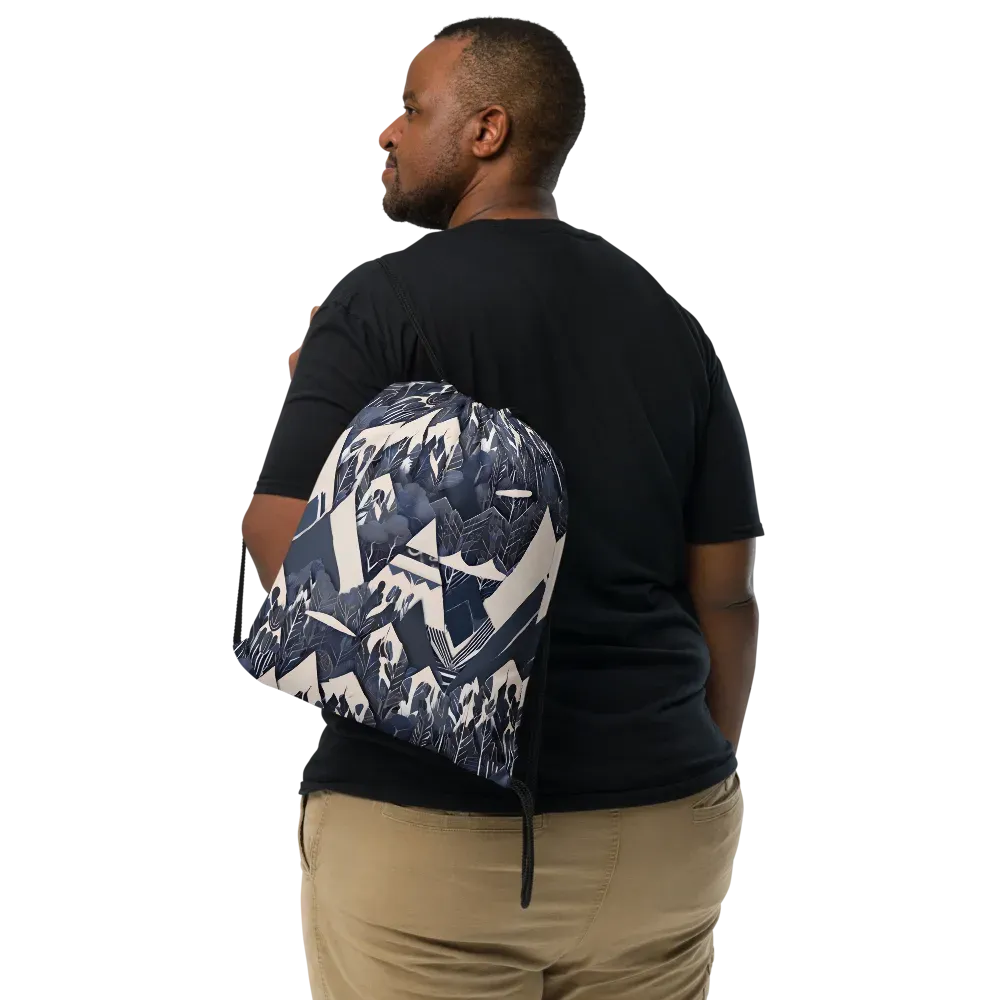 Nocturne Botanica on Drawstring Bag — Print file
