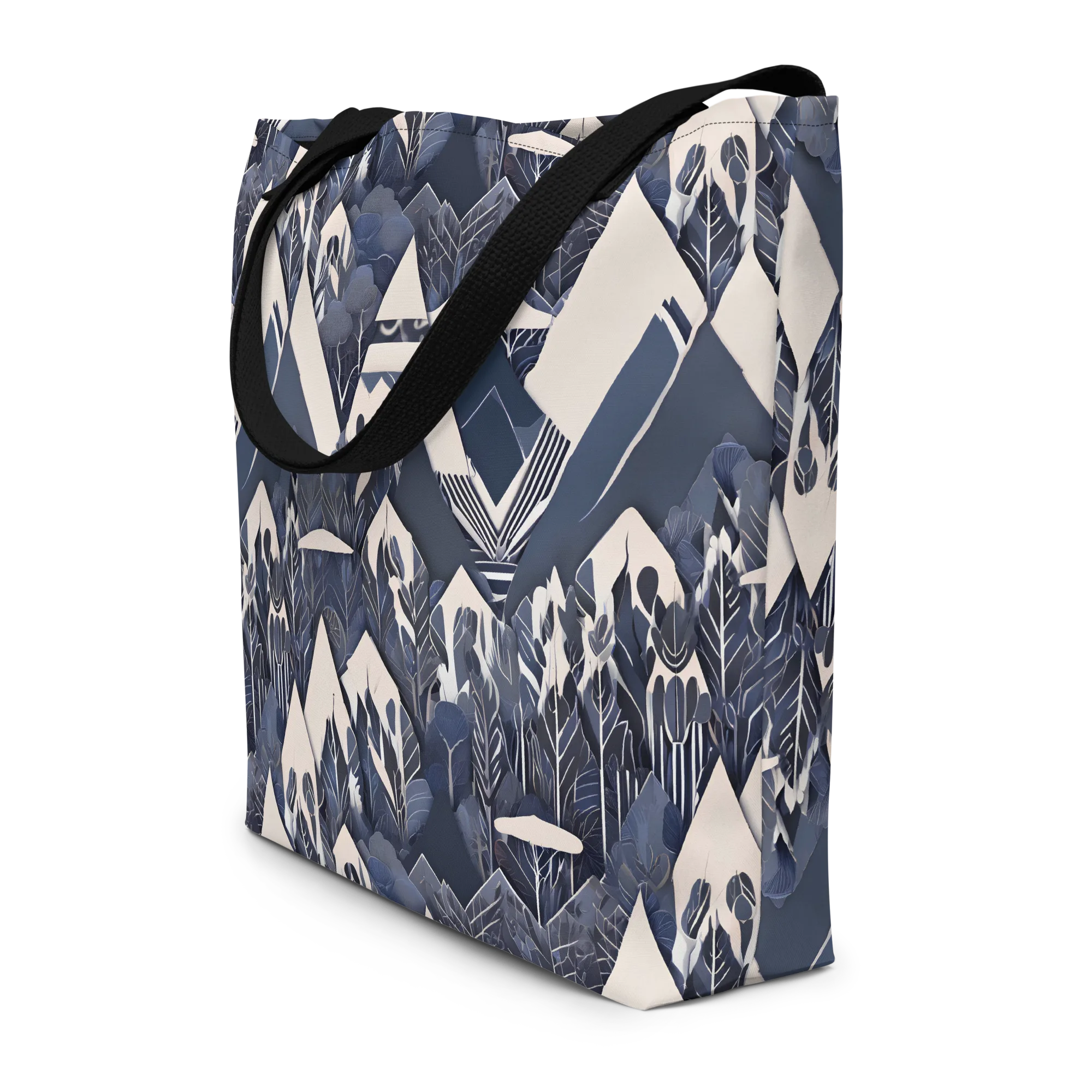 Nocturne Botanica on Large Tote Bag W/ Pocket — Print file