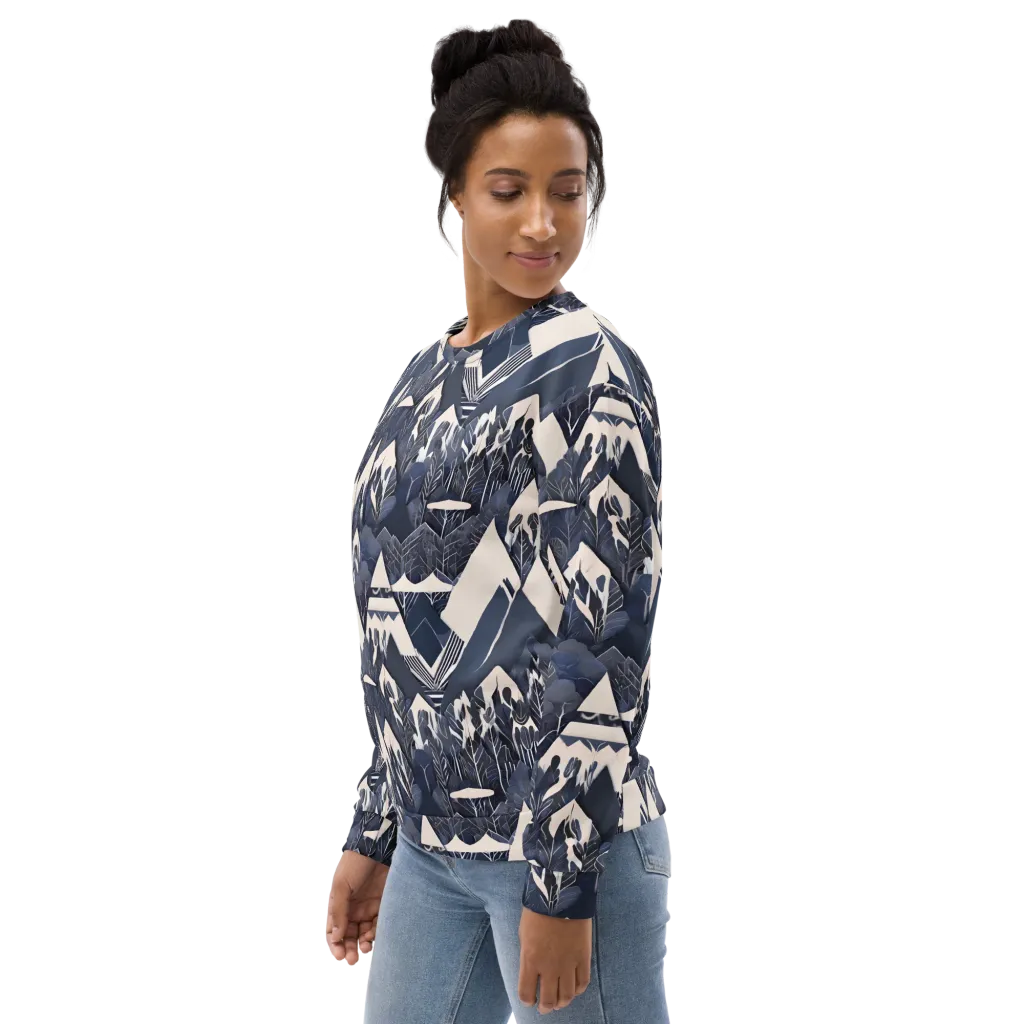 Nocturne Botanica on Sweatshirt — Left sleeve