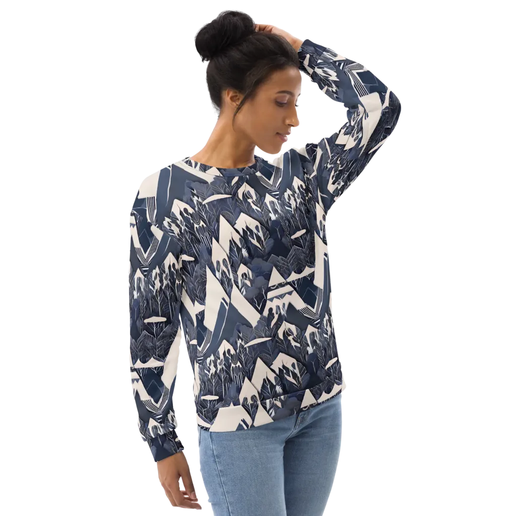 Nocturne Botanica on Sweatshirt — Right sleeve