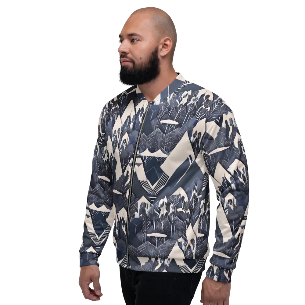 Nocturne Botanica on Bomber Jacket — Left