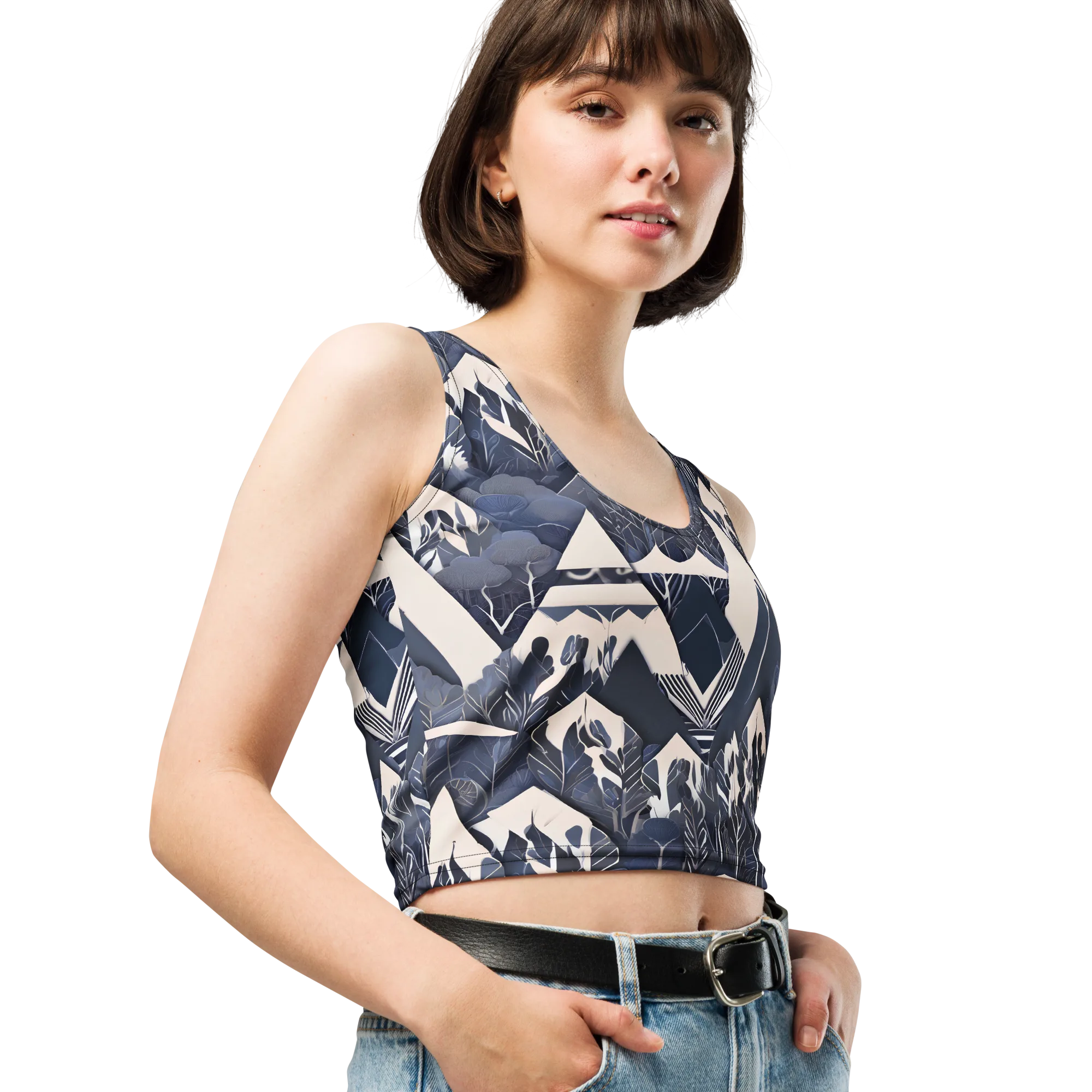 Nocturne Botanica on Crop Top — Print file