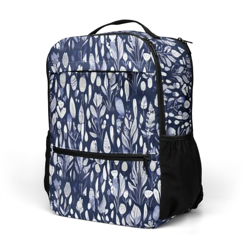 Midnight Herbarium on a Utility Backpack