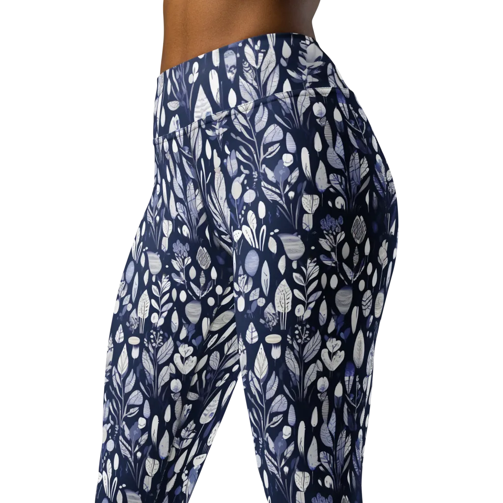 Midnight Herbarium on Yoga Leggings — Print file