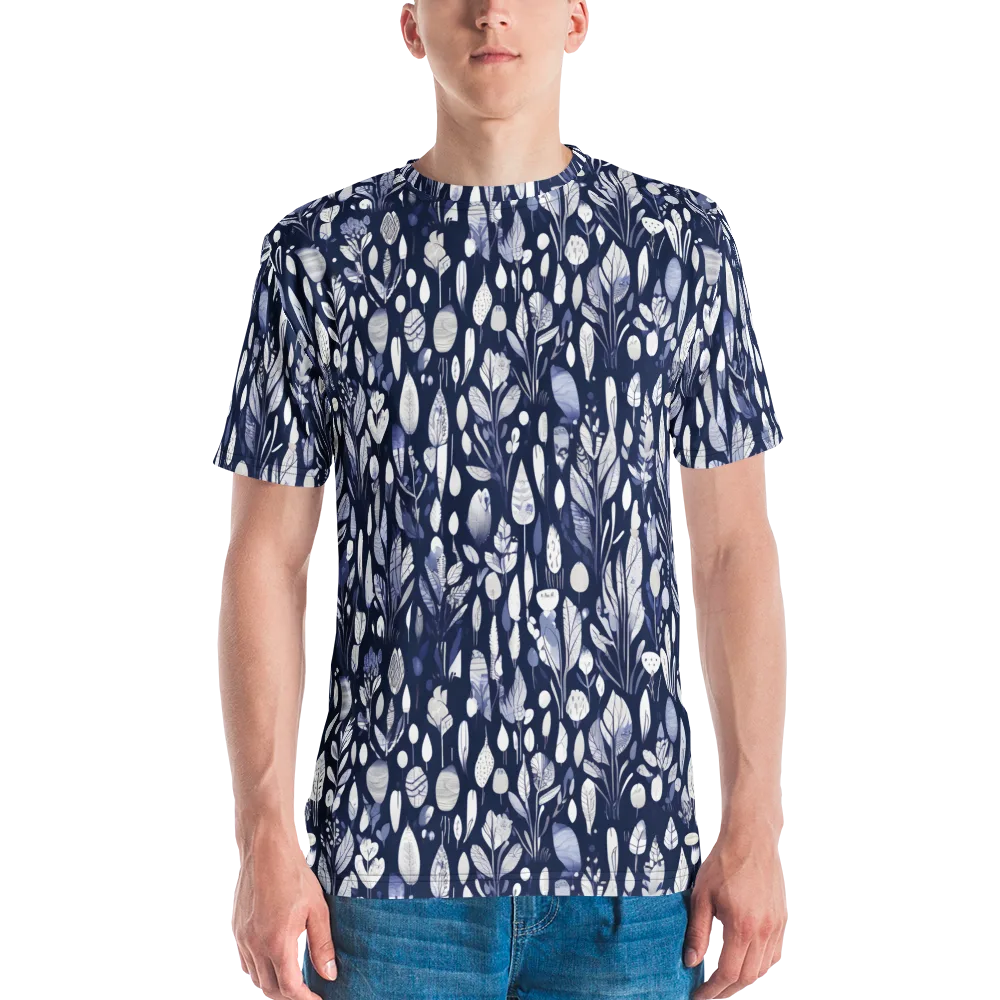 Midnight Herbarium on Men's Crew Neck T-Shirt — Front