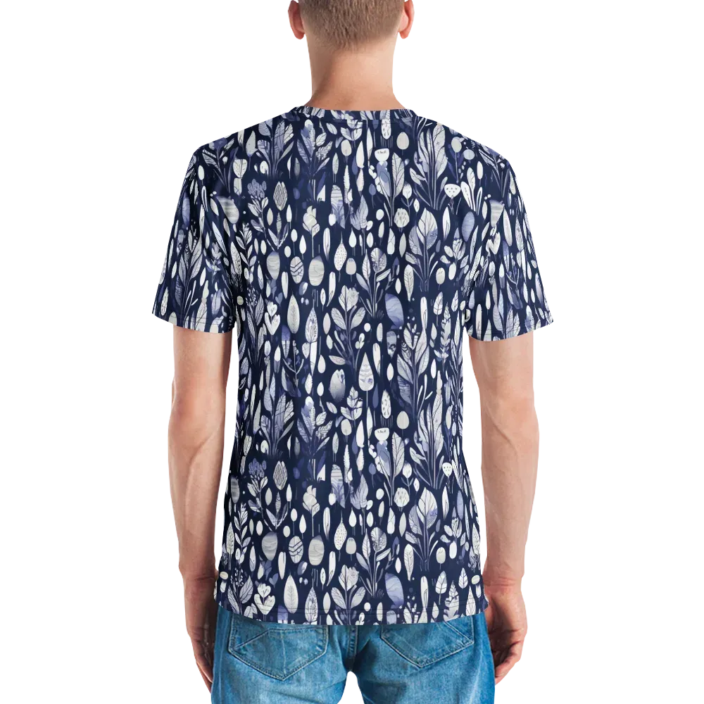 Midnight Herbarium on Men's Crew Neck T-Shirt — Back