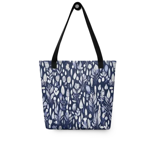 Midnight Herbarium on a Tote Bag