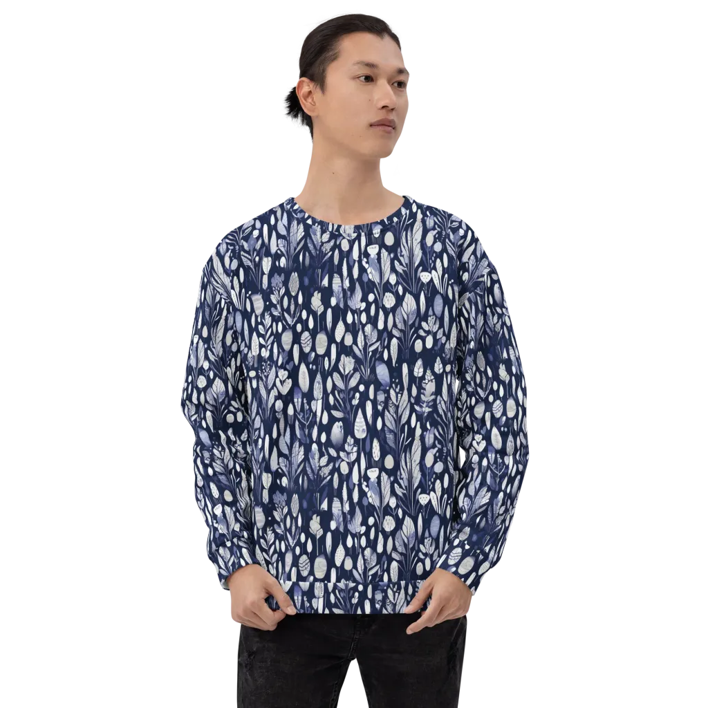 Midnight Herbarium on Sweatshirt — Front print