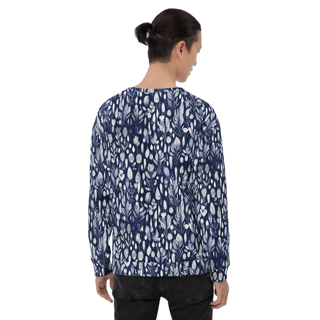Midnight Herbarium on Sweatshirt — Back print