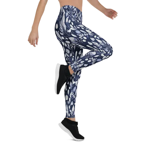 Midnight Herbarium on a Leggings