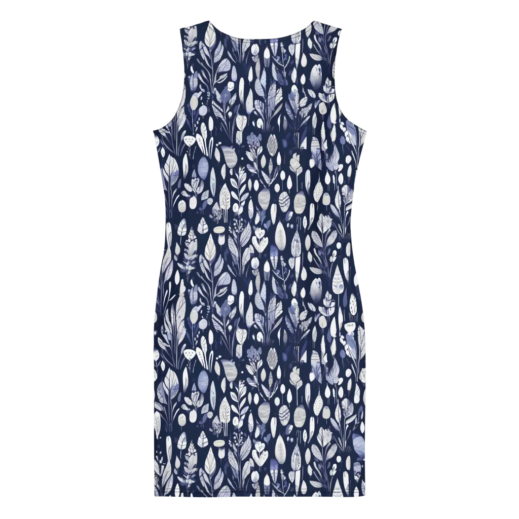 Midnight Herbarium on Bodycon Dress — Print file