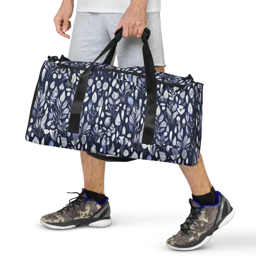Midnight Herbarium on a Duffle Bag