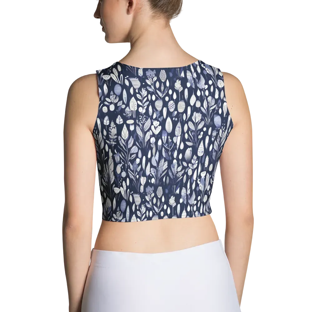 Midnight Herbarium on Crop Top — Back