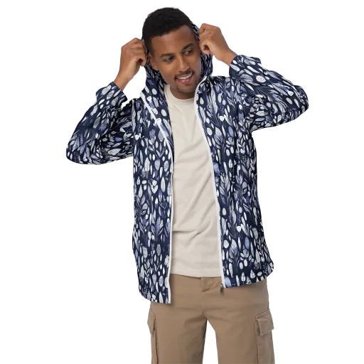Midnight Herbarium on a Men's Windbreaker
